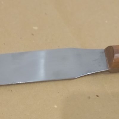 ESPATULA INOX CABO MADEIRA 10CM 1430 A