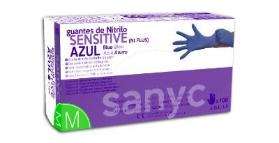 LUVA EXAME NITRILO SENSITIVE MEDIO S/PO