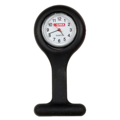 RELOGIO ANALOGICO ENFERMAGEM EM SILICONE NURSE BLACK