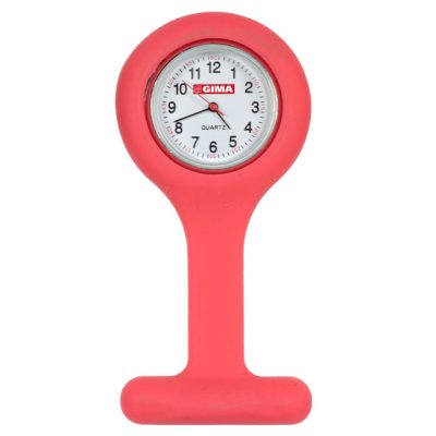 RELOGIO ANALOGICO ENFERMAGEM EM SILICONE NURSE RED